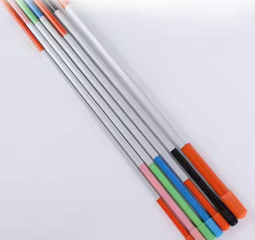Varilla de fibra de vidrio de 3mm de alta calidad, marcador de entrada de fibra de vidrio de Color con cabeza puntiaguda y palos de soporte para plantas
