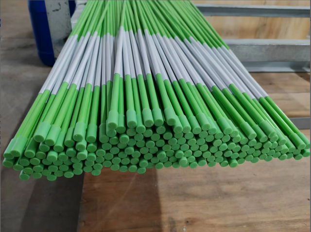 asta in fibra di vetro segnavia carrabile verde anticorrosione