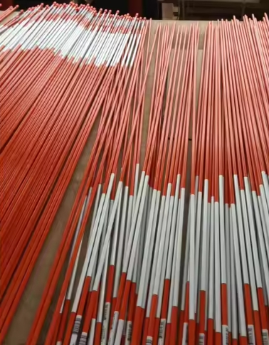 Orangefarbener Fiberglasstab f&uuml;r Drvieway-Marker mit flexibler klassischer Sicht