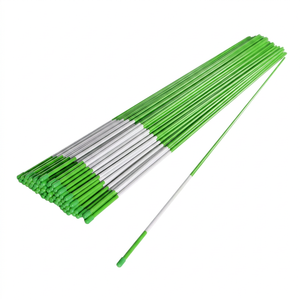 Gr&uuml;ner, korrosionsbest&auml;ndiger Einfahrtsmarkierungs-Fiberglasstab
